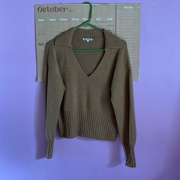 Reformation Beckie Cashmere Collared Sweater M - Picture 6 of 7
